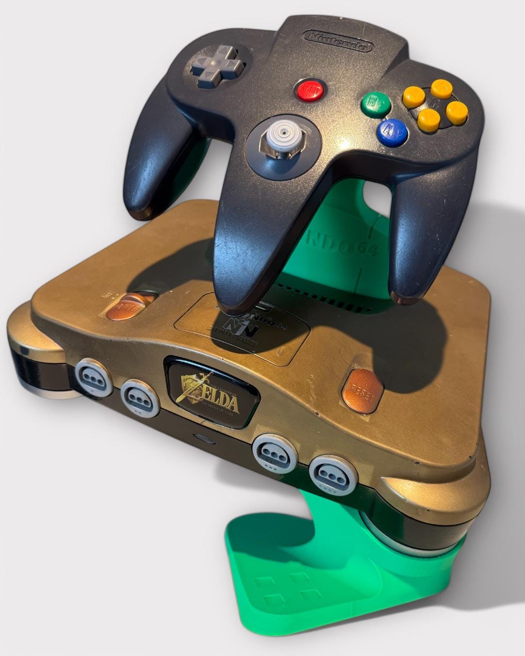 Custom Nintendo Zelda N64 Controller Zelda Ocarina Of Time Gold