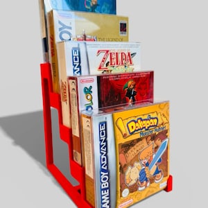 Gameboy / Advance / Color OVP Stand / Display Ständer- 3D gedruckt / Spielehalter passend für 5x OVP/ Box / Karton / Module GDX#005