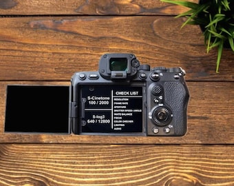 Sticker pour appareil photo Sony A7Siii // aide-mémoire