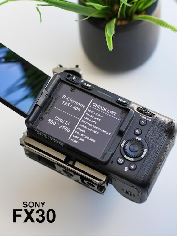 Sony FX30 Camera // Cheat Sheet Check List Sticker - Etsy
