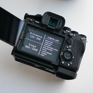 Sony A7IV Camera // Cheat Sheet Check List Sticker