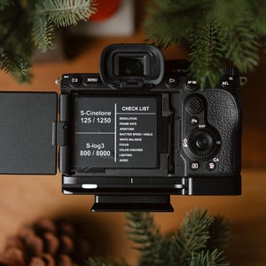 Sony A7V Camera // Cheat Sheet Check List Sticker