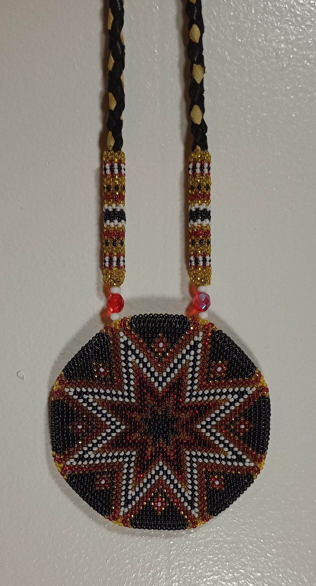 Native American Beaded Medallion Etsy