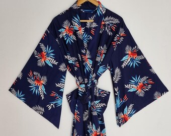 Zijden kimono met paisleyprint, wijde mouwen, bruidsjurk, lange duster, festivalkleding, boho kimono-jasje, lounge coverup, cadeaus voor,