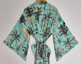 Zijden strandkimono cover-up | boho duster met wijde mouwen | lange, zwierige kimono-cardigan | resortkleding laagje