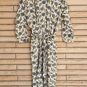 Handblock print cotton kimono,kimono robes women, Dressing gown, plus sized robes, Cotton Kimono, Beach Cover Up, Lounge Wear, Casual wear