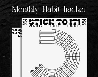 2024 Monthly Habit Tracker