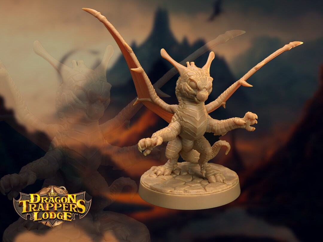 Sparkclaw Wyrmling 25mm Dragon Miniature D&amp;D 5e - Etsy