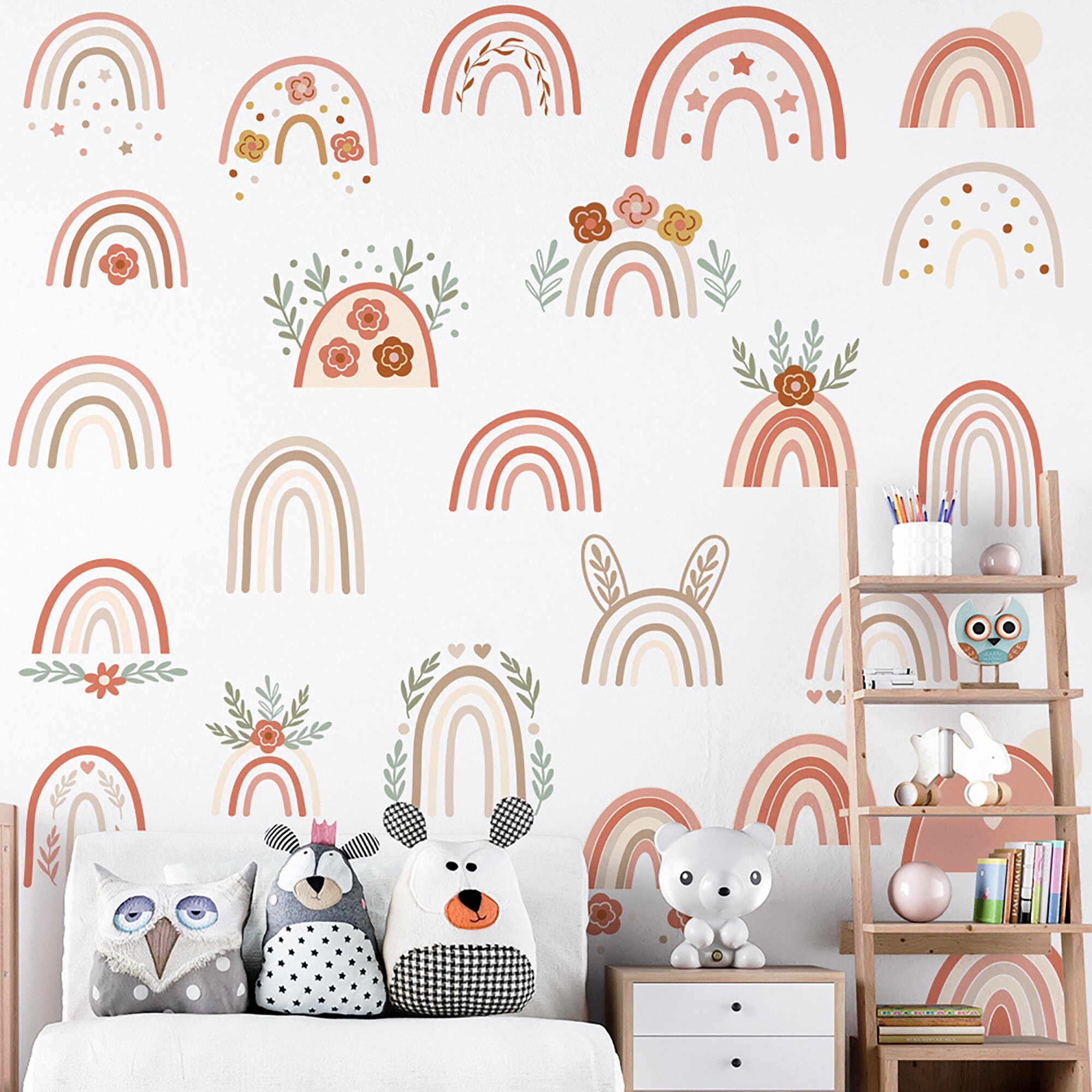 Adesivi Murali Arcobaleno Per Bambini | Sticker Motivazionali Per Cameretta | Decorazione Facile E Colorata - Foto 8