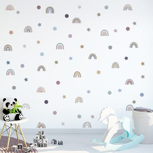 New cartoon, hot air balloon clouds, kindergarten wall, decorative children's room, wall paste translucent, sticker wallpaper
