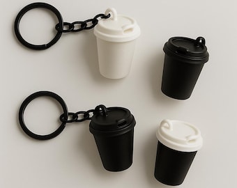 Mini Coffee Cup Keychain: 3D Printed Barista Gift - Etsy