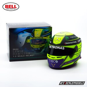 Lewis Hamilton Mercedes-amg 2022 Bell Mini Helmet 1:2 Scale - Etsy