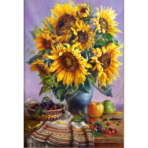 SUNKOO DIY 5D Sunflower Painting Kits, Full Drill Painting with Diamond  Sunflower Diamond Art Rhinestone Dots Art Craft for Home Wall Decor,12×16