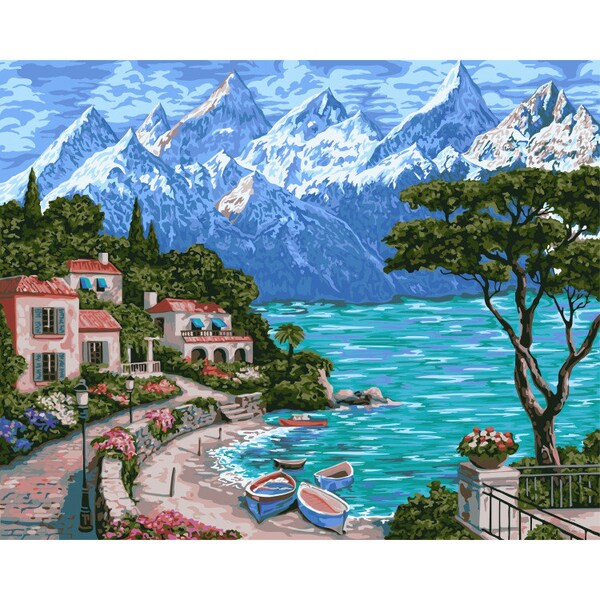Paint by Numbers Mountains - Etsy