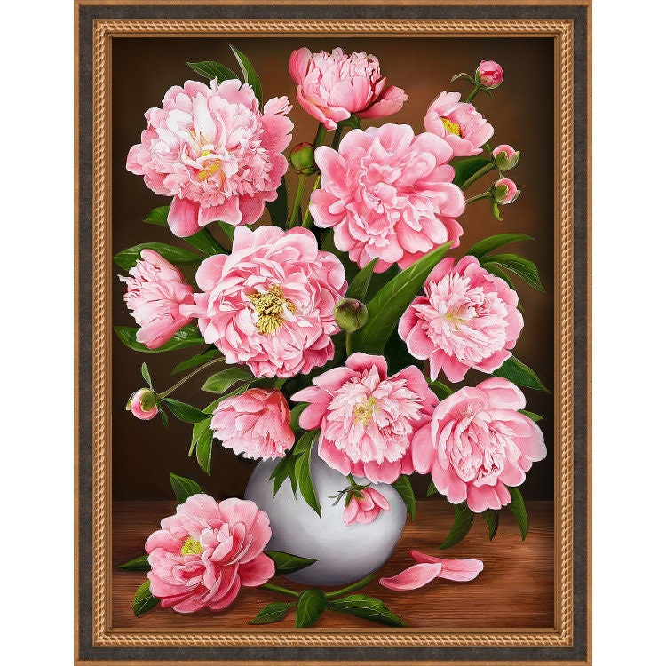  Caievy 16x24inch Adult Diamond Painting Kits, Peony Fairy  Diamond Painting - 5D Round Diamond Paste Craft Digital Painting for  Beginners for Room Decor Wall Decor or Gifts
