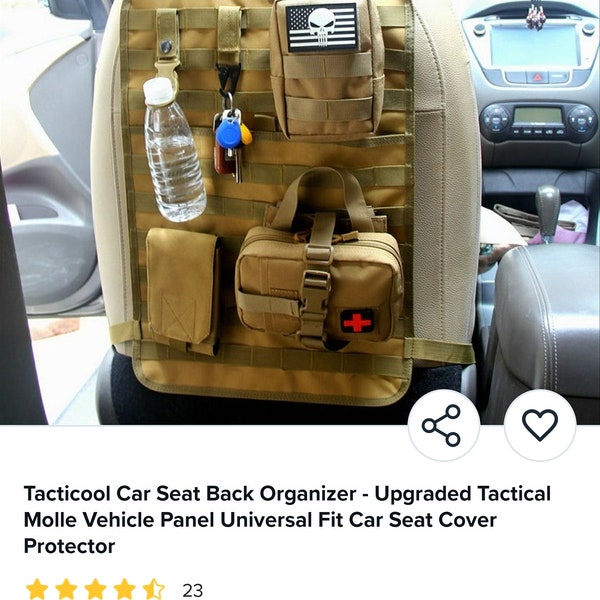 Car seat organiser