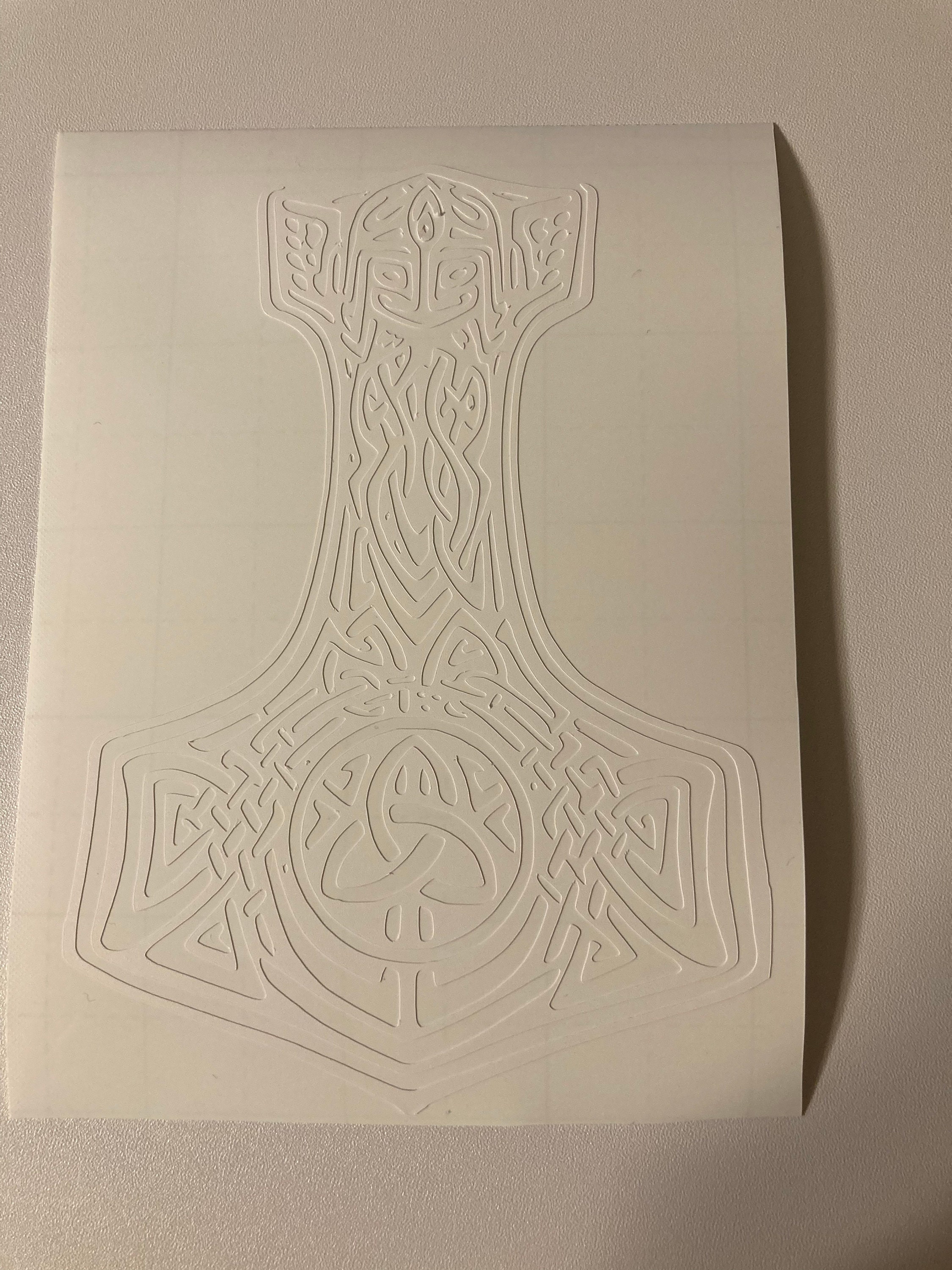 Mjolnir Lettering Mjölnir Decal - Etsy
