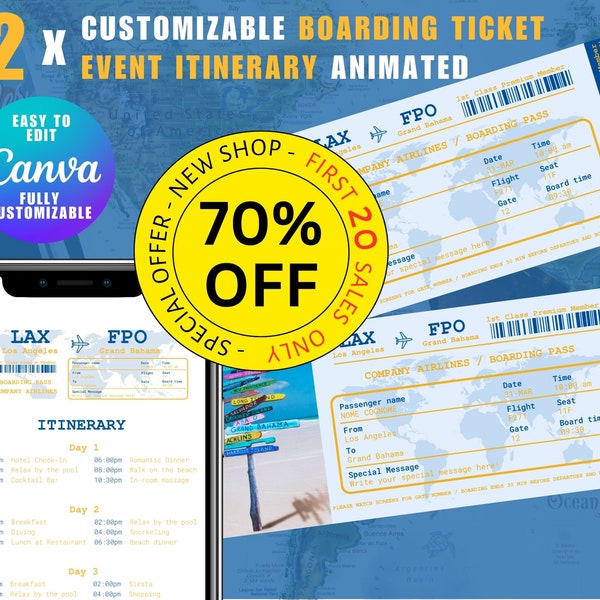 VIP Plane Ticket Invite, Luxury Time Travel Party Invitation, Jet Set VIP Travel Pass, Elegant Board Classy Wedding Invite, Travel Ticket