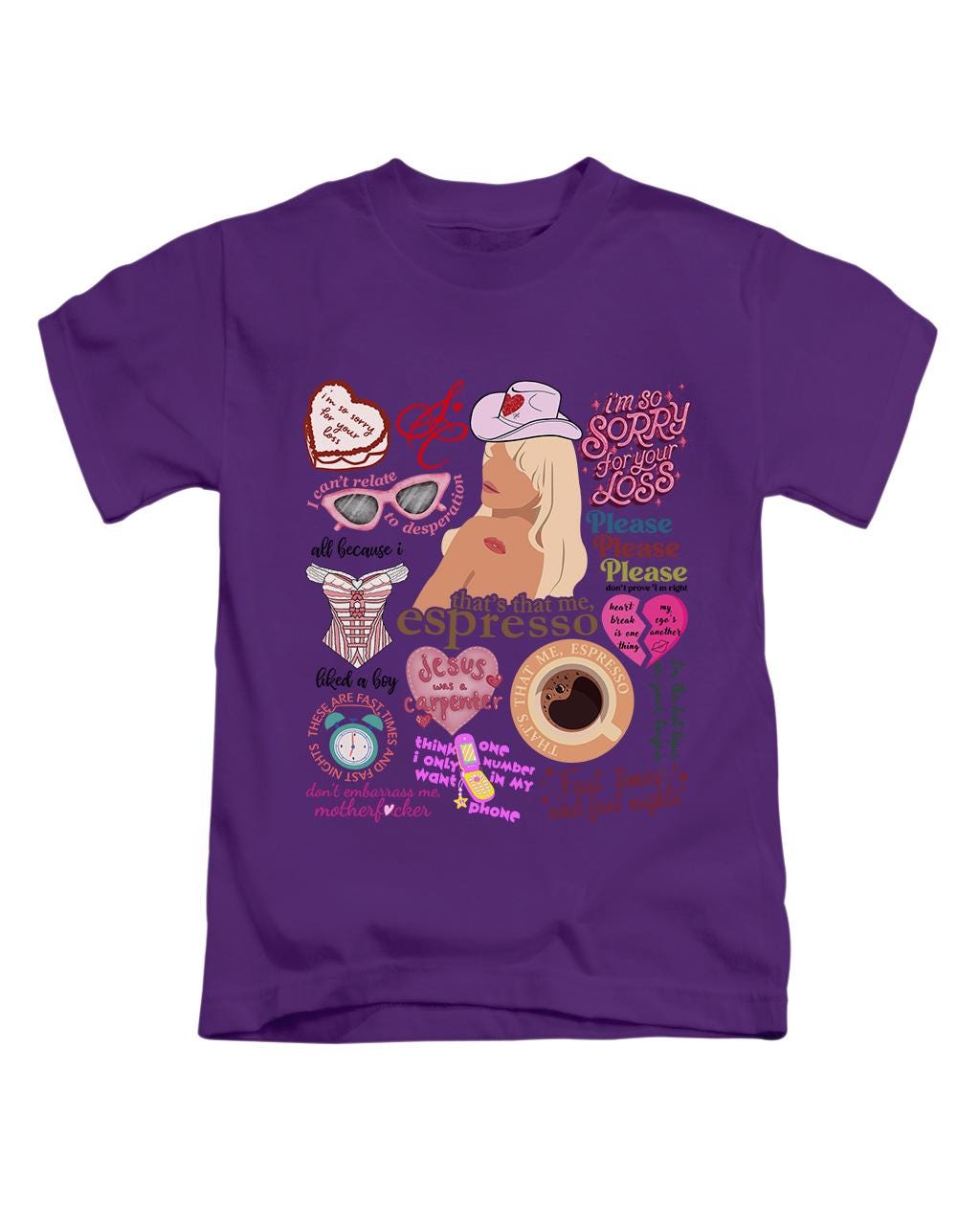 Graphic Design Illustrations Sabrina Carpenter Adults T