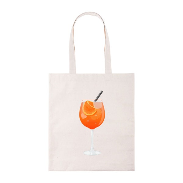 Aperol Spritz Orange Tote Bag Funny Summer Tote Shoulder Bag Gift New