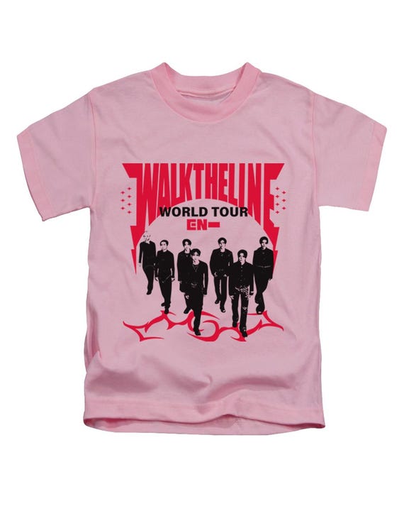 ENHYPEN walk the line Tシャツ ENHYPEN 2024 World Tour WALK THE LINE T-shirt (Fan-made