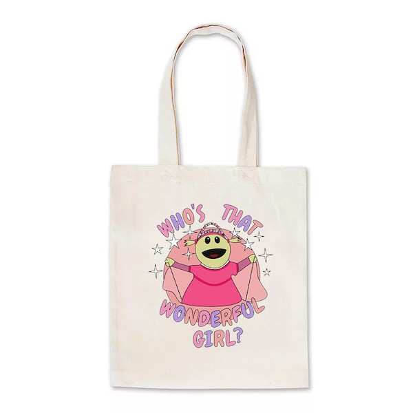 Who's That Wonderful Girl Tote Bag Funny Nanalan Mona