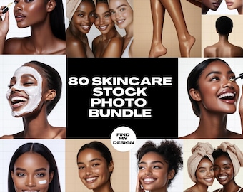 80 Hautpflege Stock Photo Bundle | Spa, Kosmetikerin, Ästhetik, Beauty Woman, Kosmetikerin, KI | Professionelle Bilder HD | Sofort Download