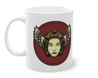 Cool Mug, 11oz, Aviation or Retro Print