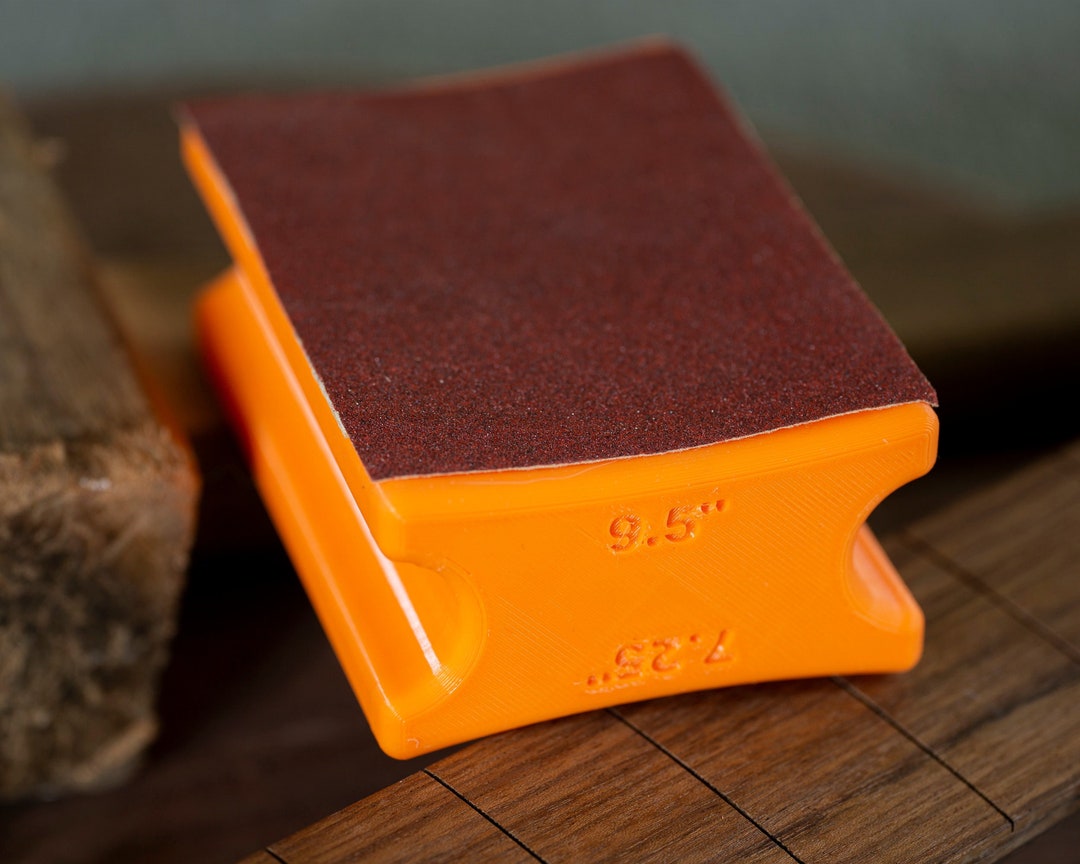 Fretboard Radius Sanding Block for the Accurate Sanding of Radii Into
