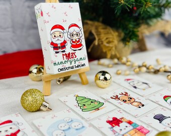Christmas Memory Game, Christmas Personalized Stocking Stuffer, Custom Stocking Stuffer for Kids,Christmas Games, Jogo da Memória de Natal
