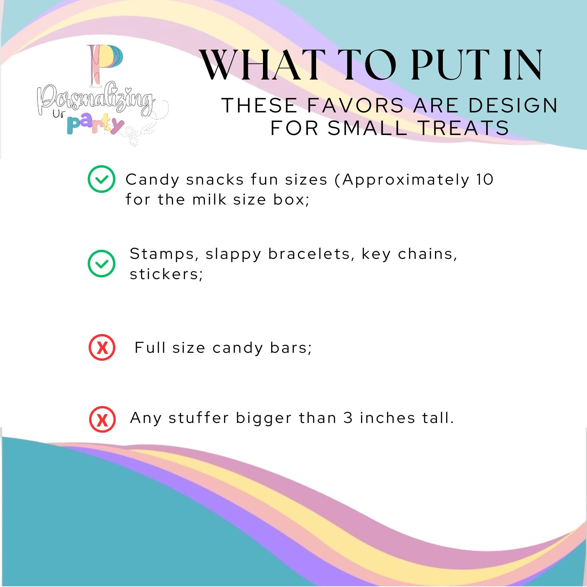 Candyland Favor Box Set of 5