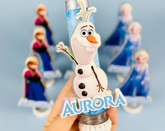 Juego de 10 tubos de regalo con temática de Frozen, regalos de fiesta de Frozen, perfectos para gomitas y M&M's, tubos con temática de Frozen