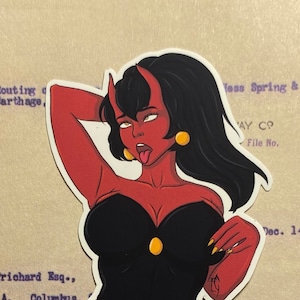 Sticker Anime Duivel Meisje