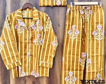 Katoenen nachtkledingset ademende pyjama: casual loungeset voor dames
