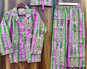 Stijlvolle pyjamaset voor dames: zomernachtkleding, casual loungekleding