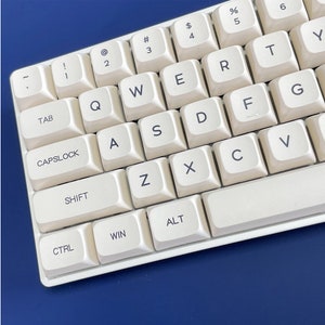 124 Keys Milk Theme Key Caps XDA Profile PBT Dye Subbed Japanese Minimalist White Keycaps For MX Switch Mechanical Keyboard