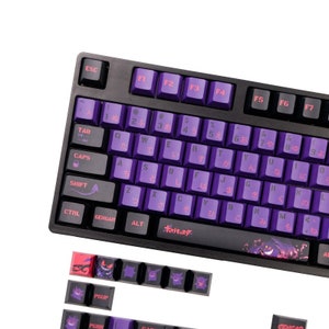 140 Keys/set Ghost Keycap PBT 5 Sides Dye Subbed Keycaps KCA Cherry Profile Key Caps For 61 64 68 87 980 104 HHKB Keyboard
