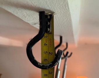 Hand Forged Screw-In Utility Hook – Safety J or Open C, 40/60/80/100 mm, custom offer for Amanda