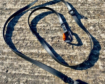 Hands-free / Training lead for large dogs- Biothane- Carabiners