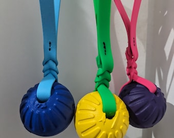 Biothane Tug reward- SEWN | Chuckit | Kong | Foam Ball | Durafoam