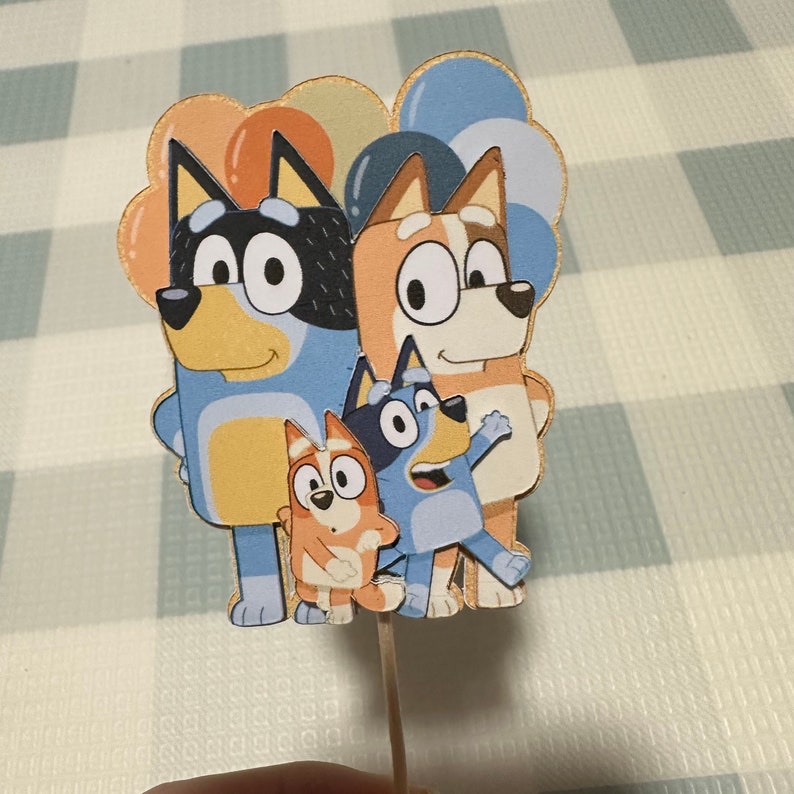3D Bluey Cupcake Topper Etsy Australia