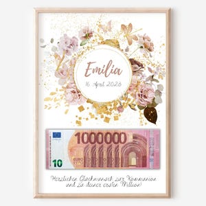 Geldgeschenk Kommunion Konfirmation Taufe I Geschenk personalisiert Geld I Kommunionsgeschenk Taufgeschenk I Kommunionsspruch Taufspruch