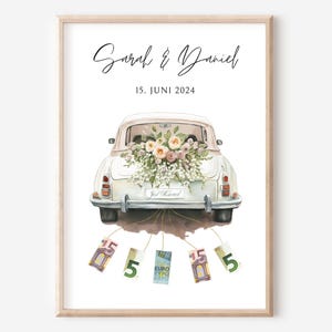Presente de casamento dinheiro presente carro de casamento ideia de presente dinheiro presente criativo ideia de embrulho de casamento simples personalizado noiva e noivo faça você mesmo