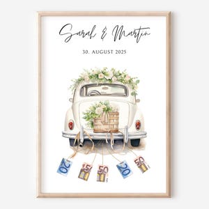 Presente de casamento dinheiro presente carro de casamento ideia de presente dinheiro presente criativo ideia de embrulho de casamento simples personalizado noiva e noivo faça você mesmo