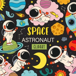 Bundle Png astronaute, astronaute avec fusée svg, svg astronaute enfant, Svg univers, astronaute svg, SVG de l'espace, mignon astronaute Svg, planète
