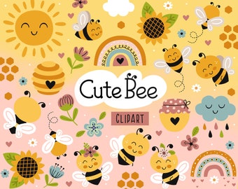 Clipart abeille, Svg abeille, abeille Png, Svg en nid d'abeille, Reine des abeilles Svg, Svg ruche d'abeilles, Svg abeille, mignon Svg abeille, fleurs, tournesol, camomille,