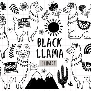 Retro Vibes Digital Clipart Set, Blanco y negro, Groovy Hippie, Flores Retro, Arco iris retro SVG, imágenes prediseñadas de nostalgia de los años 90, Daisy Smiley Face