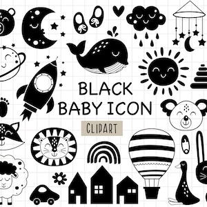 Boho bebé clipart, Recién nacido svg, Cara de animal svg, Boho juguetes svg, Baby shower clipart, Boho vivero svg, Cosas de bebé, Oso svg, Uso comercial