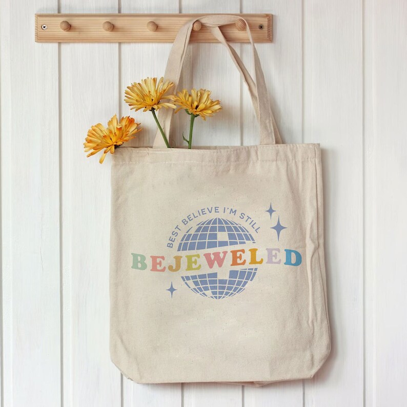 Midnights Bejeweled Swiftie Tote Bag Swiftie Merch Tote Bag Etsy