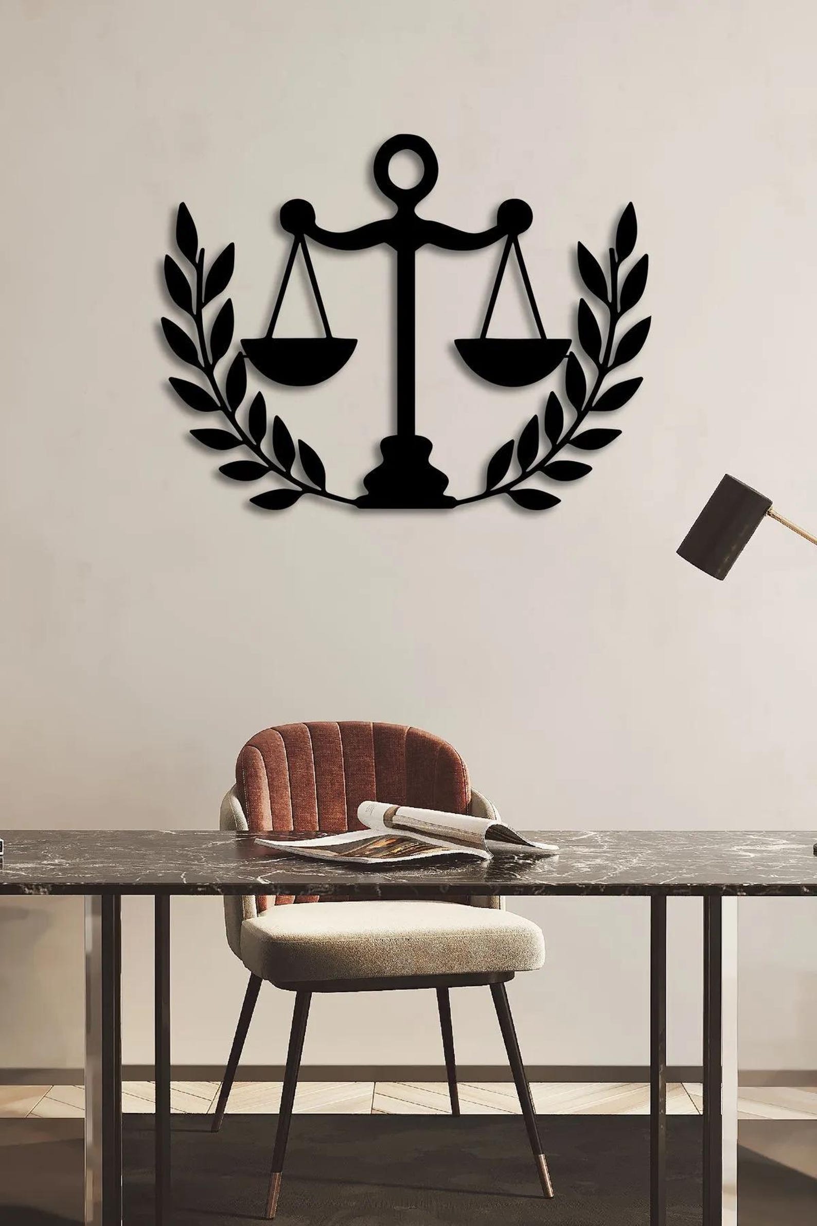 Scales of Justice Metal Wall Decor–elegant and Meaningful Office ...